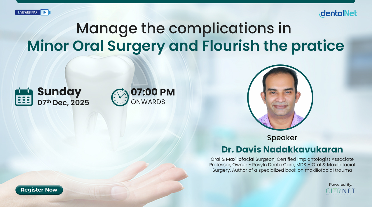 Manage the complications in minor oral surgery and flourish the pratice